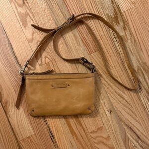 American Leather Co Tan Leather Crossbody Pouch